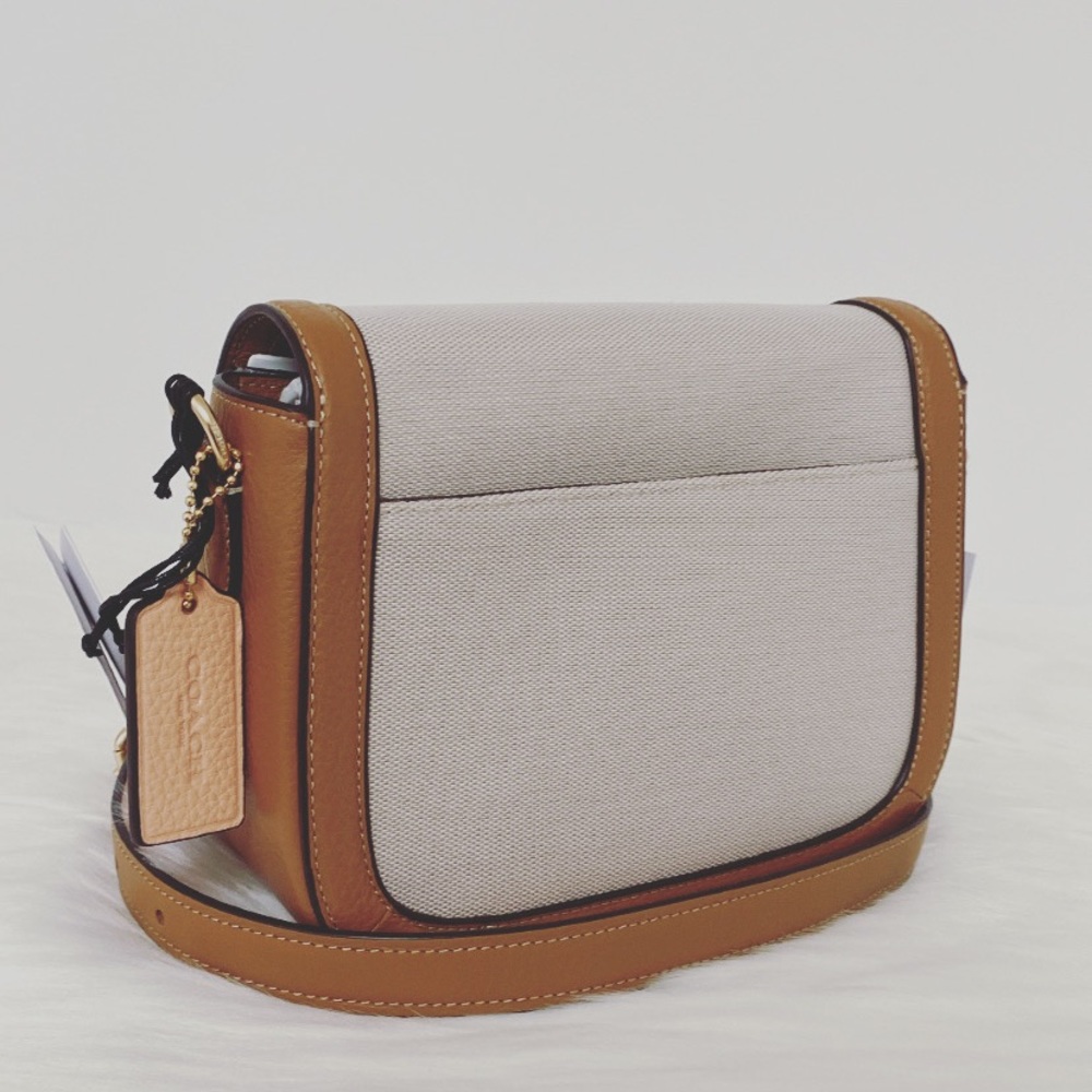 NWT💃Coach Saddle Bag In Colorblock With Horse And Carriage - Picture 4 of 10